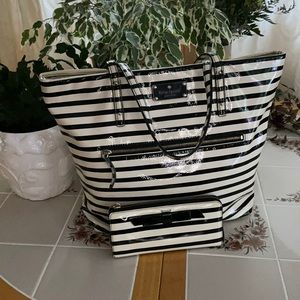 Striped Patent Leather Kate Spade Set ♠️